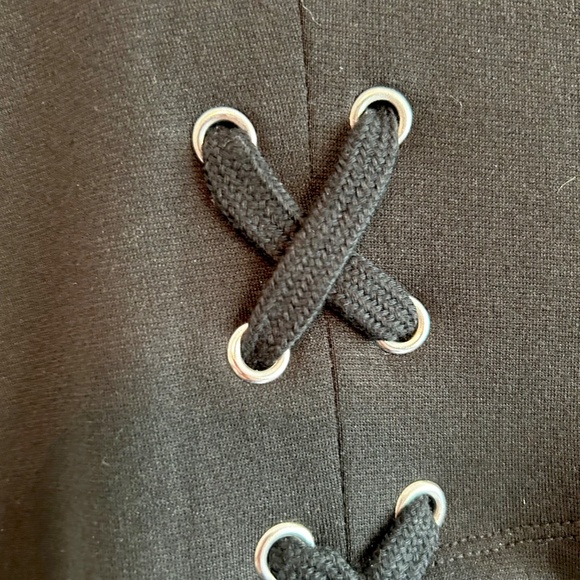 Black Fancy Moto Style Jacket. SUPER FAST SHIPPING - Picture 7 of 12